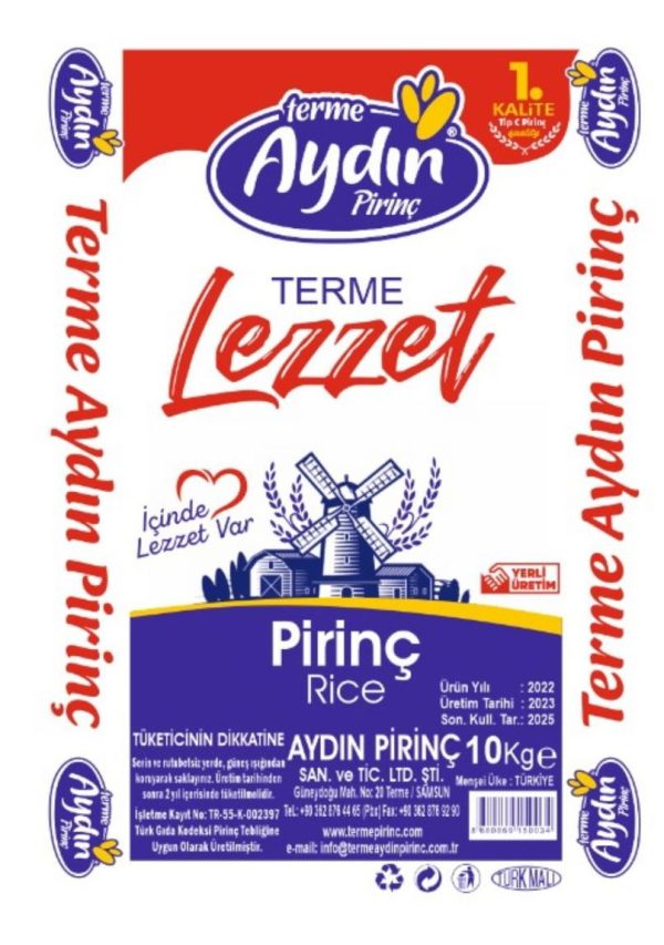 10 KG Elek Üstü Pirinç (Kargo Dahil)